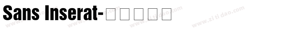 Sans Inserat字体转换
